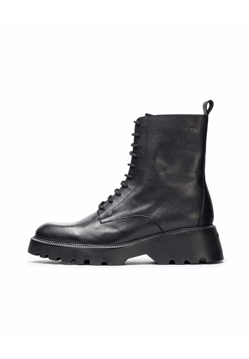 WONDERS Botines con cordones - black