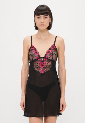 BOUDOIR CHEMISE  - Spalna srajca - black/pink