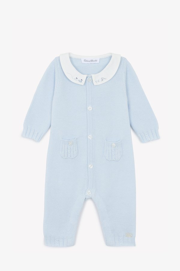 COMBILONGUE - Jumpsuit - ciel