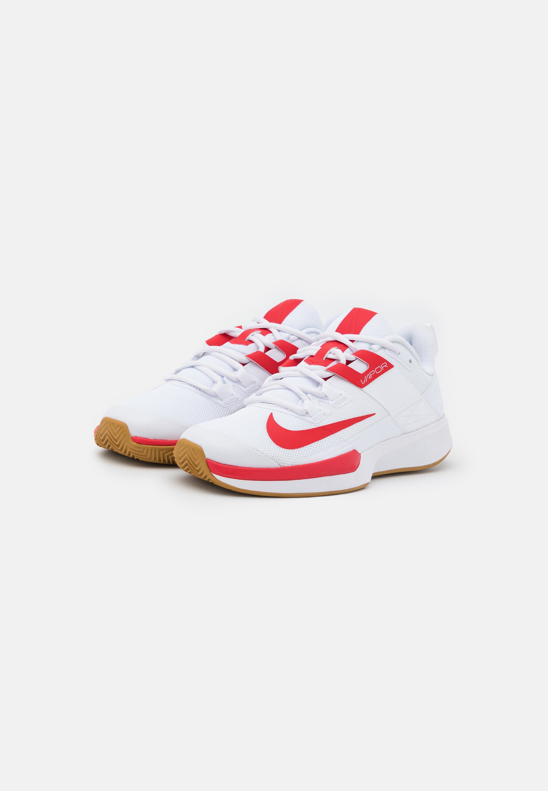 Nike Performance VAPOR LITE CLAY - Tennisschuh für Sandplätze -  white/university red/wheat/weiß - Zalando.ch