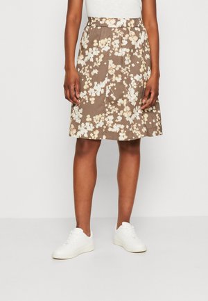Falda acampanada - brown