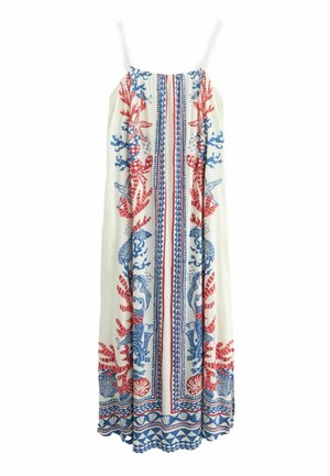 TIE BACK   - Maxiklänning - white blue red