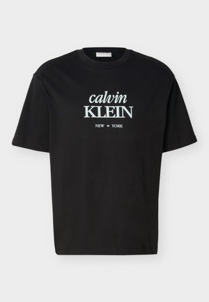 Calvin Klein Jeans, DIAMOND GRAP - T-shirts print - black