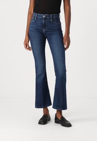 Guess - Traperice krojene za nošenje s čizmama - dark blue denim Minijatura 1