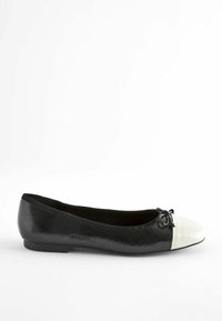 Next FOREVER COMFORT STANDARD - Klasické baleríny  - black white toe cap