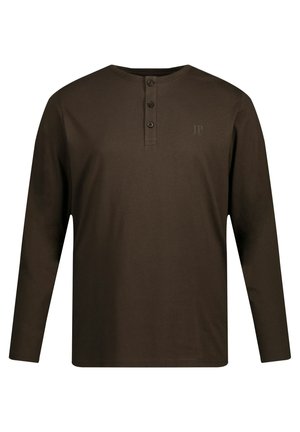 JP1880, LONG SLEEVE HENLEY - Camiseta de manga larga - dark blue