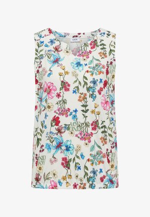Cecil, TOP MIT SPLIT NECK UND RAFFUNG - Débardeur - light alabaster white