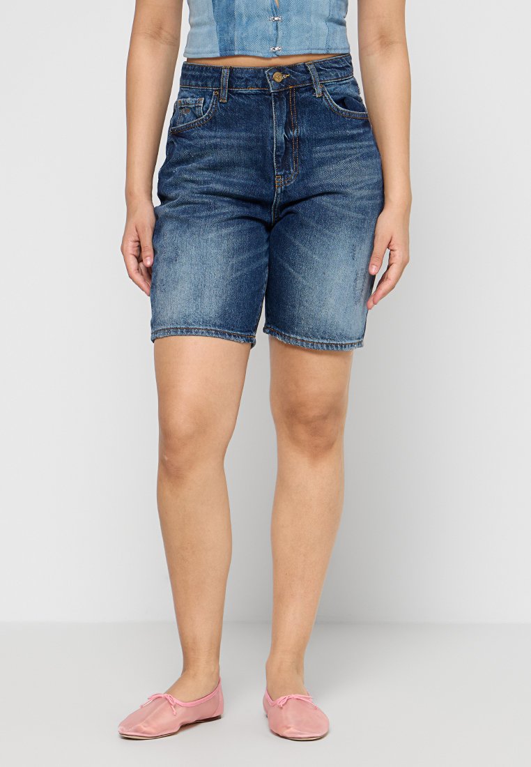 Armani Exchange Jeansshort blauw