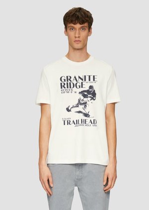 CREW NECK - T-Shirt print - weiß