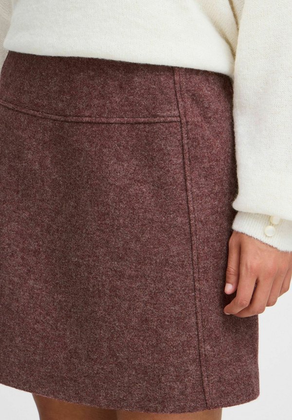 IHWOOLY - A-line skirt - port royale4