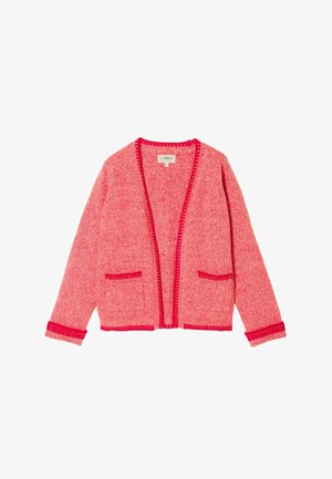 FatFace, KNITTED EDGE TO EDGE CARDIGAN - Strickjacke - red