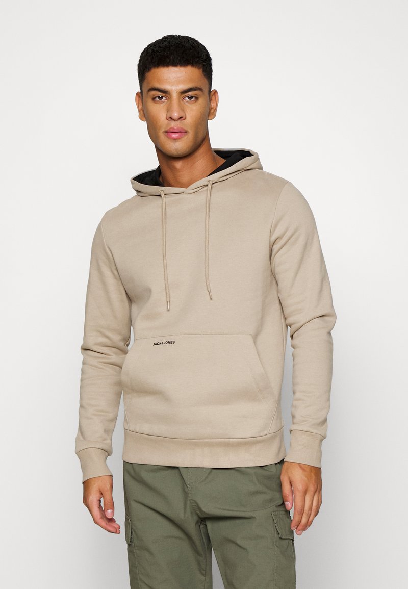 Jack & Jones JJCONTRAST HOOD - Sweatshirt - crockery
