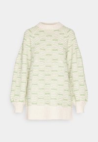 OBJINA TUNIC - Striktrøje - sandshell/fair green