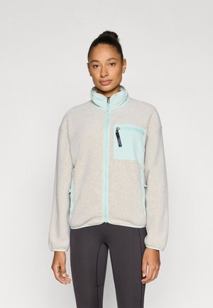 Fliisjakk - oatmeal heather/thin ice