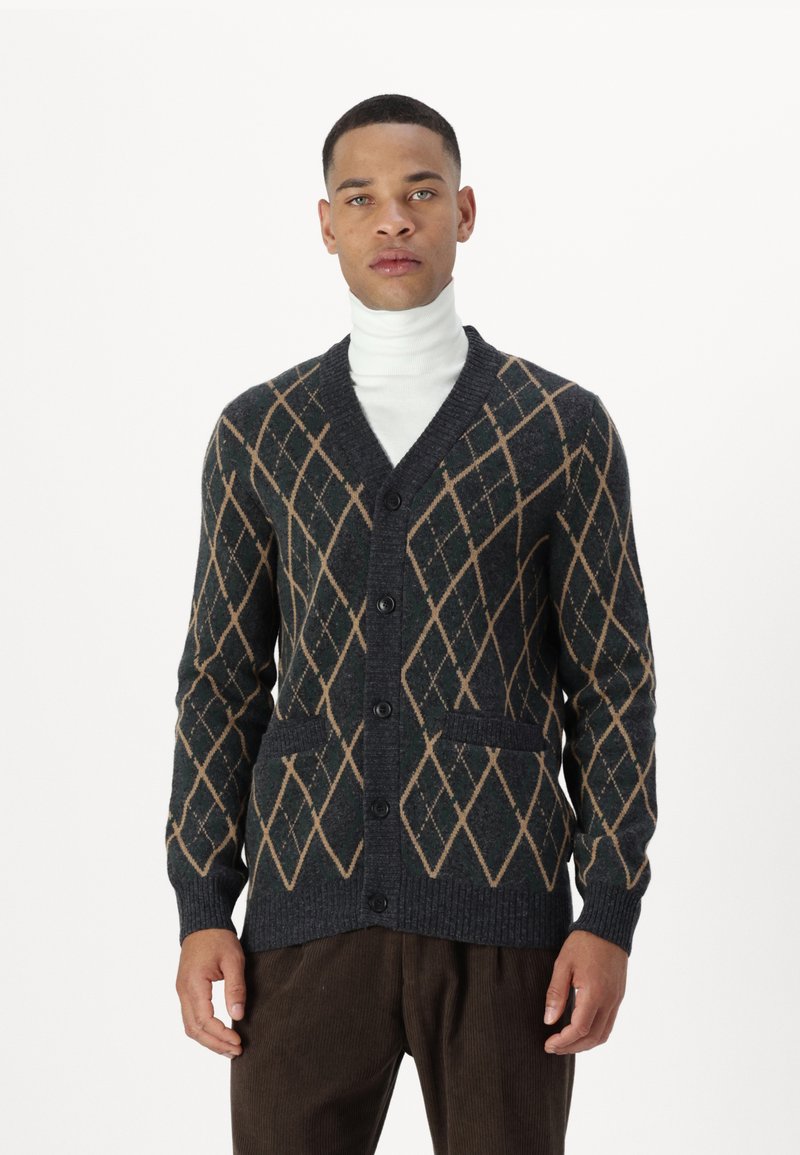 Barbour FERGUSON CARDIGAN - Cardigan - black marl