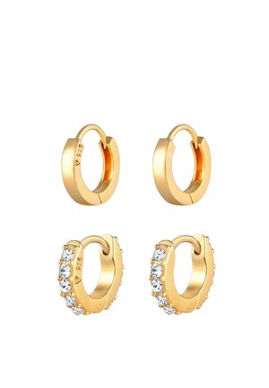 SPARKLING BASIC SET - MIT KRISTALLEN VON SWAROVSKI® - Náušnice - gold-coloured