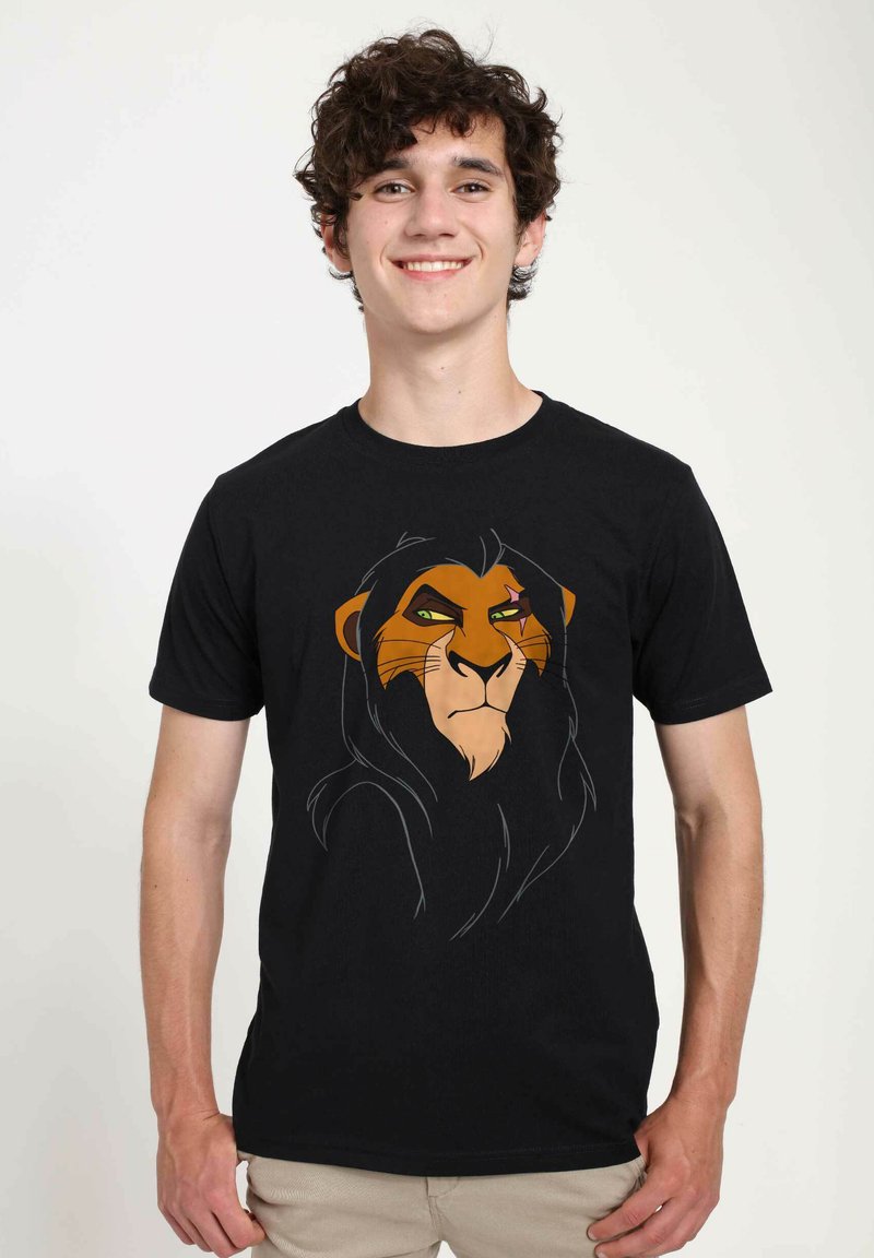 Disney THE LION KING BIG FACE SCAR UNISEX - Triko s potiskem - black