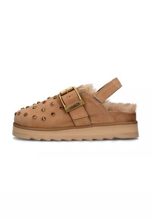 Sandali con zeppa - beige