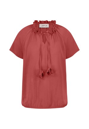 Cartoon, CARTOON MIT RAFFUNG CASUAL-BLUSE - Blouse - rust brown