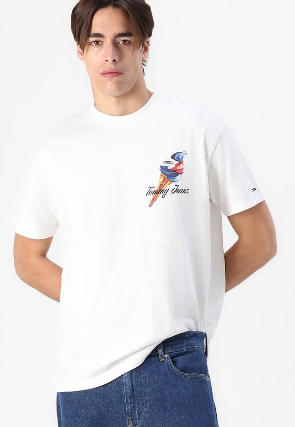 NOVELTY TEE - Print T-shirt - ecru4