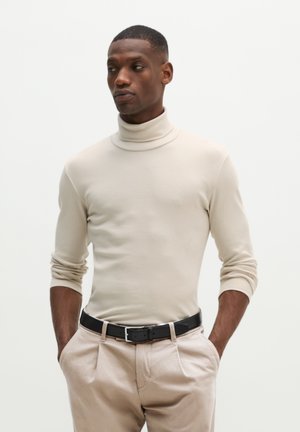 Marc O'Polo, JERSEY T-SHIRTS LONGSLEEVE, TURTLE - Langarmshirt - linen beige