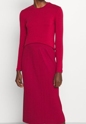 Langarmshirt - bordeaux