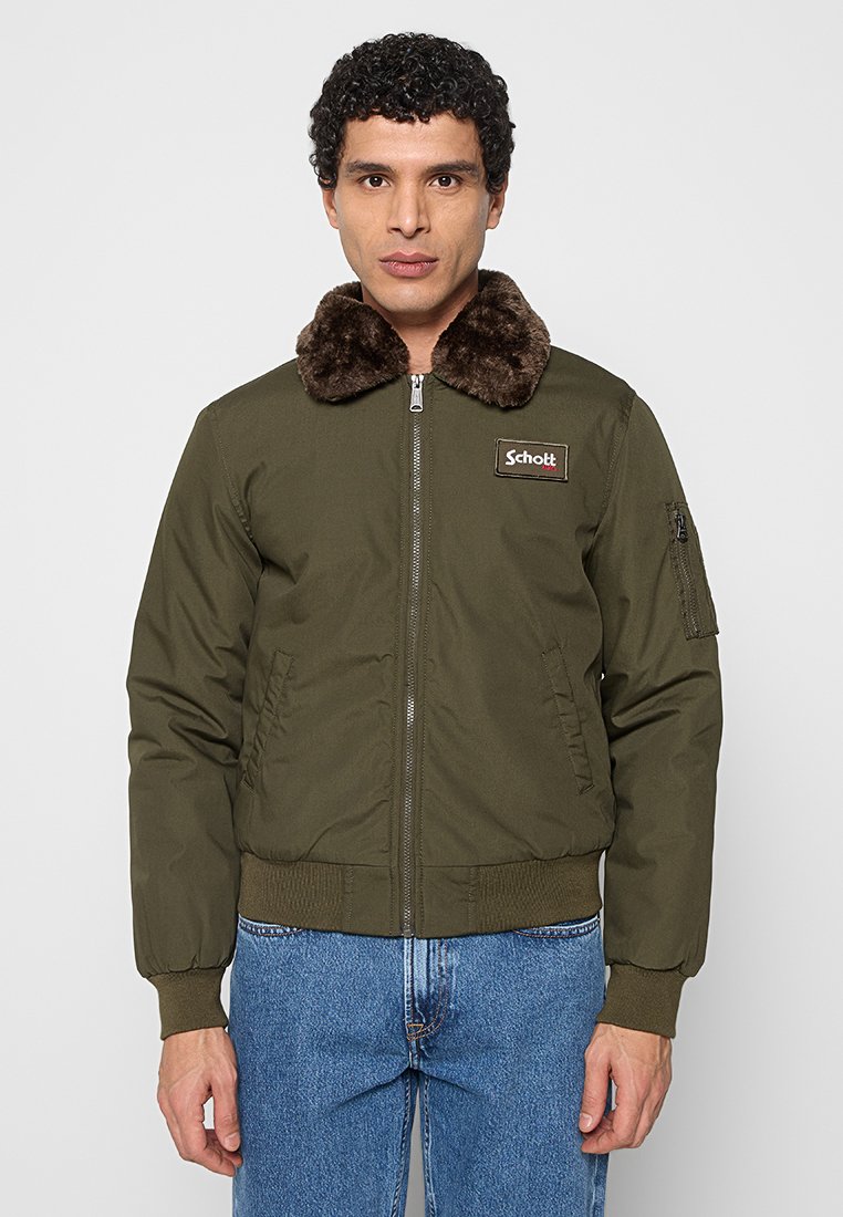 Schott Lichte jas kaki