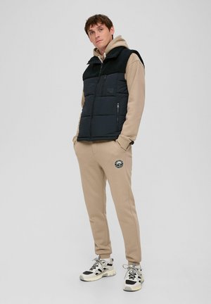 QS, TEDDYPLÜSCH - Weste - navy