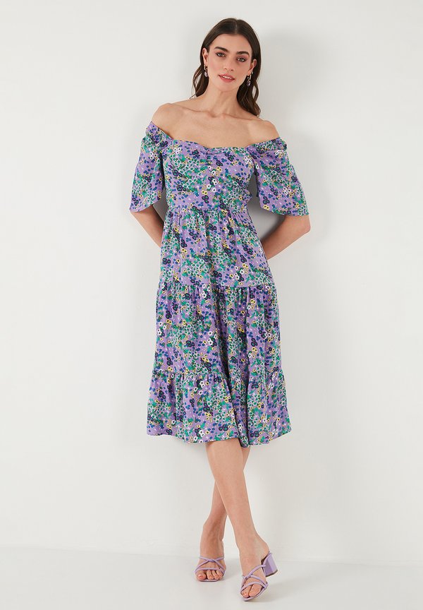 LELA DRESS LOOSE FIT - Freizeitkleid - purple