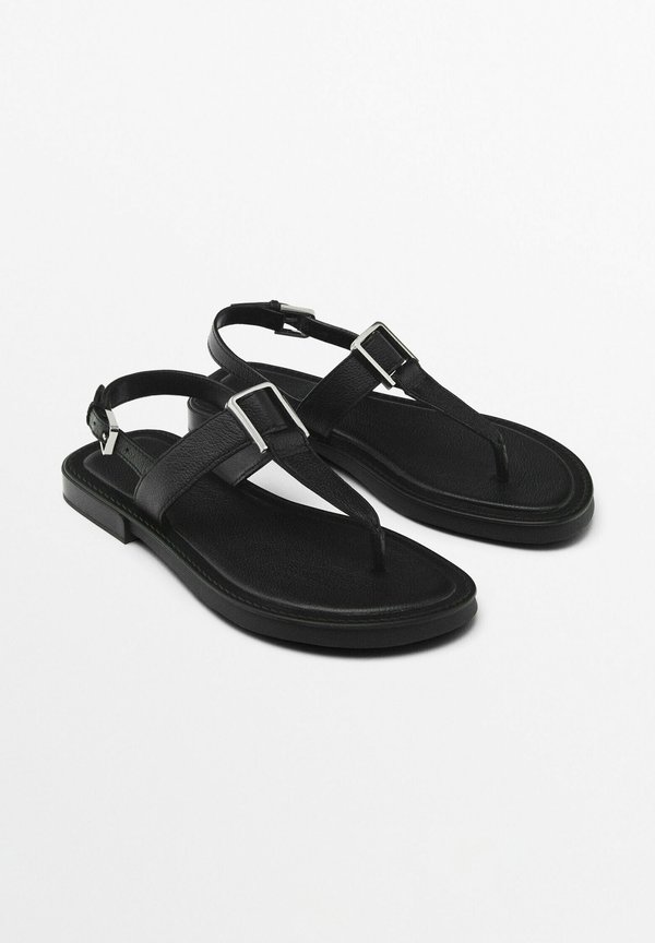WITH METAL PIECE - T-bar sandals4
