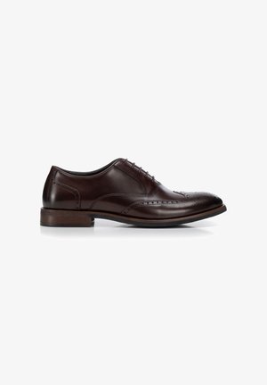 WITTCHEN, ELEGANT MEN'S BROGUE OXFORD SHOES - Zapatos de vestir - dark brown