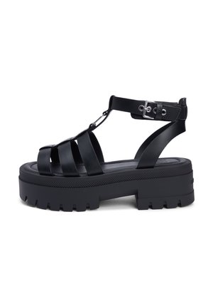 FISHERMAN LEATHER MAX SANDAL - Platform szandálok - black