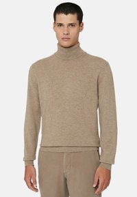 Boggi Milano POLO NECK - Maglione - hazelnut