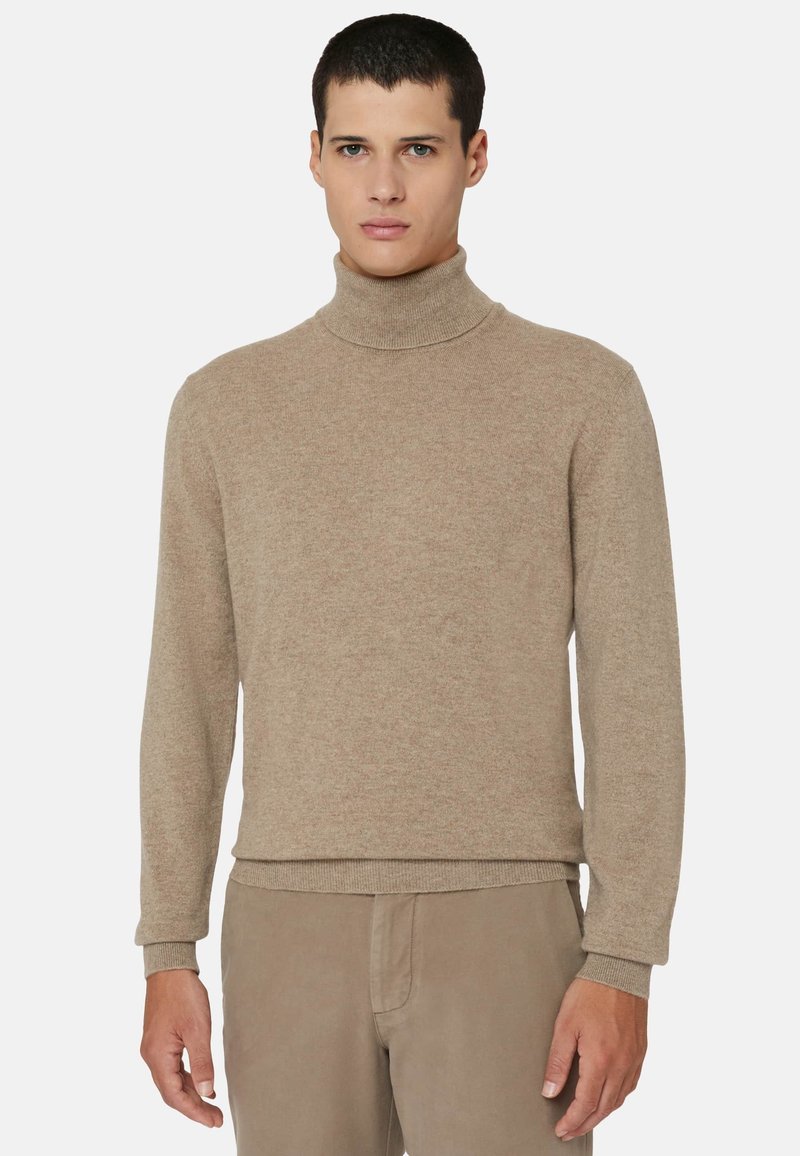 Boggi Milano POLO NECK - Maglione - hazelnut