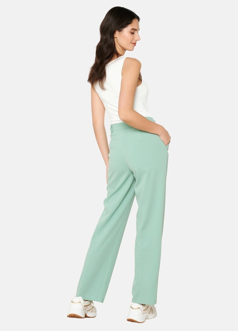 Pantalon Tailleur Femme Banana Republic - Coupe Jambes Larges (wide Leg) En Crêpe - Taille 6 - Couleur Blanc - Neuf Avec étiquettes