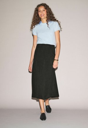Next, PETITE FIT - CORD MAXI SKIRT - A-line skirt - khaki green