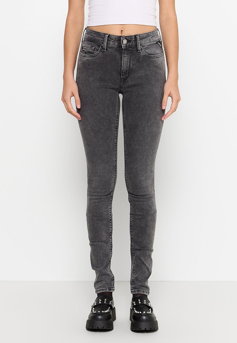 Replay Jeans Skinny Fit donkergrijs