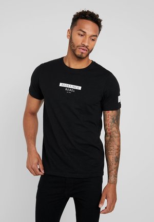 TEE OPTION - Triko s potiskem - black