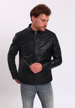 Kožená bunda - black