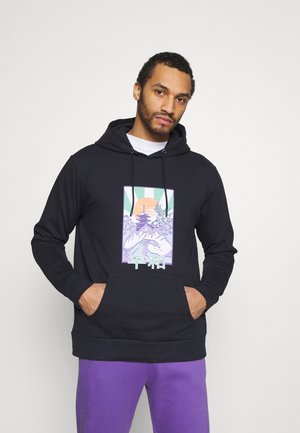 FRONT GRAPHIC PRINTED HOODY UNISEX - Felpa con cappuccio - navy