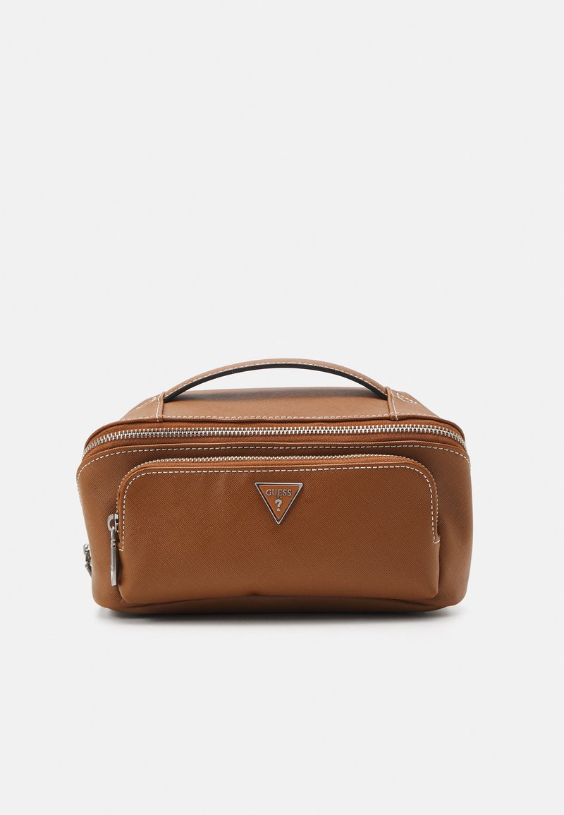 Guess MILANO BEAUTY CASE HANDLE - Toaletní taška - sand
