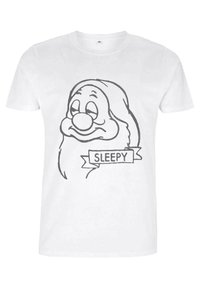 Disney SNOW WHITE SLEEPY - Camiseta estampada - white