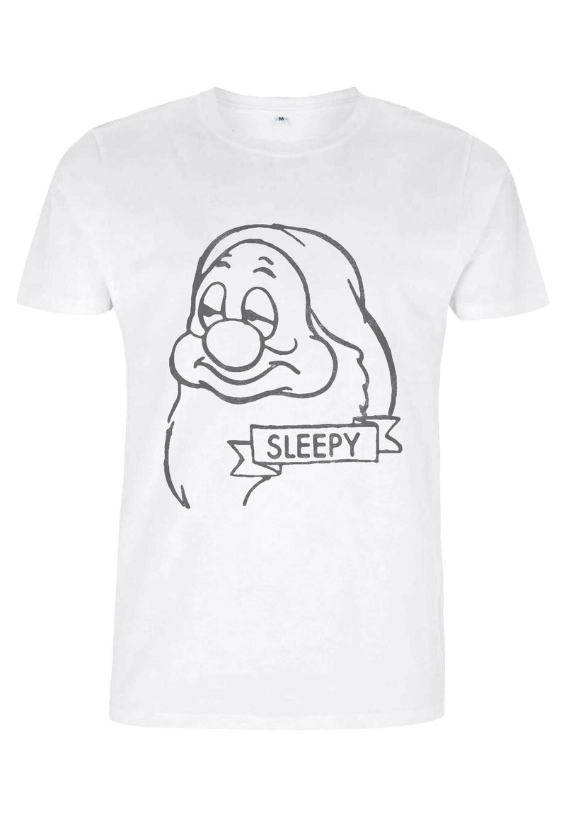 Disney SNOW WHITE SLEEPY - Camiseta estampada - white