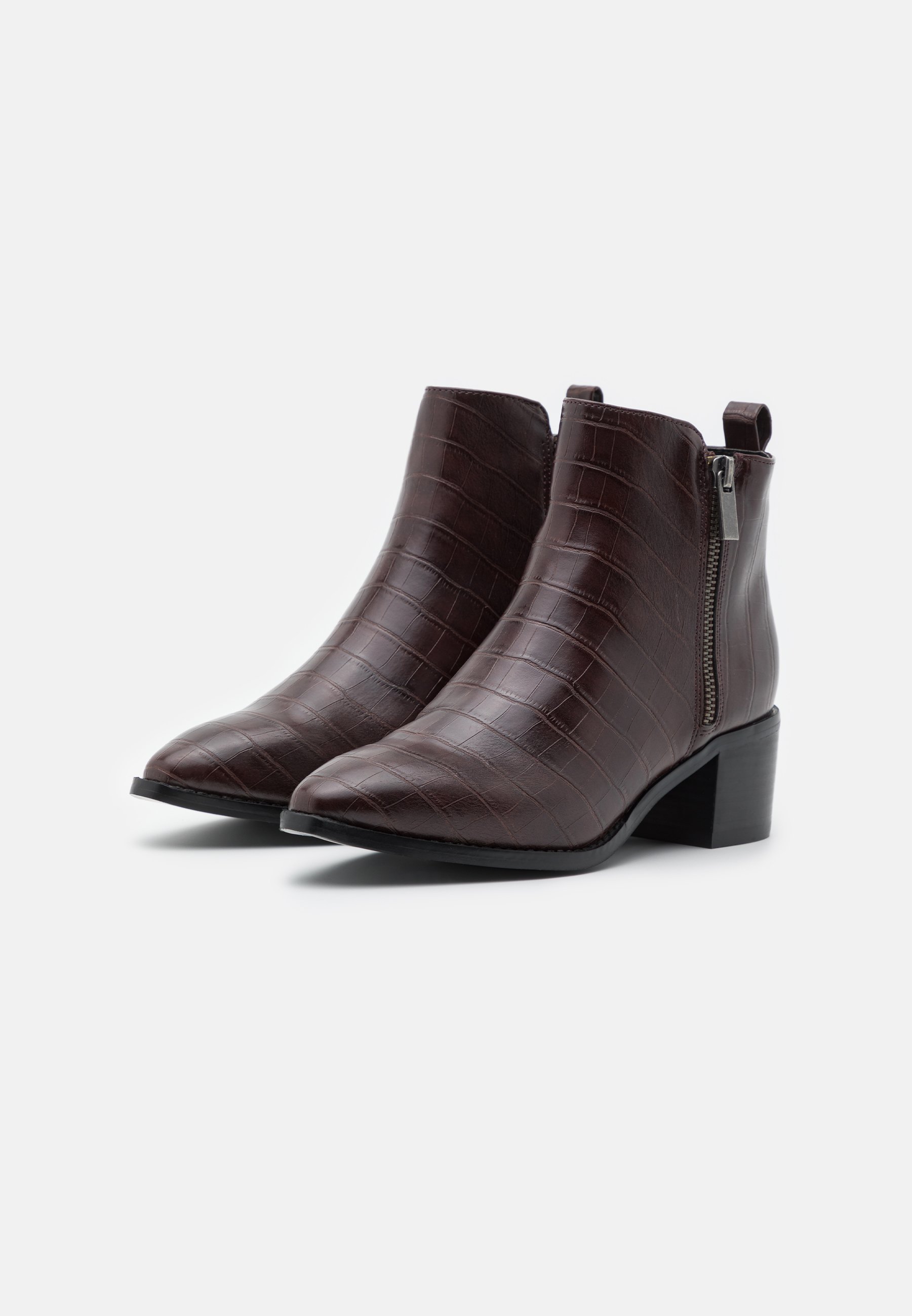 plum ankle boots
