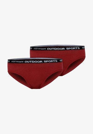 normani Outdoor Sports 2ER PACK RWS MERINO Hipster Unterwäsche - Slip - rot