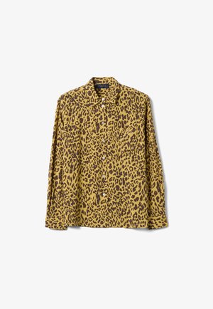 PIOMBO, ANIMAL-PRINT SHIRT, REGULAR FIT - Blusa - yellow