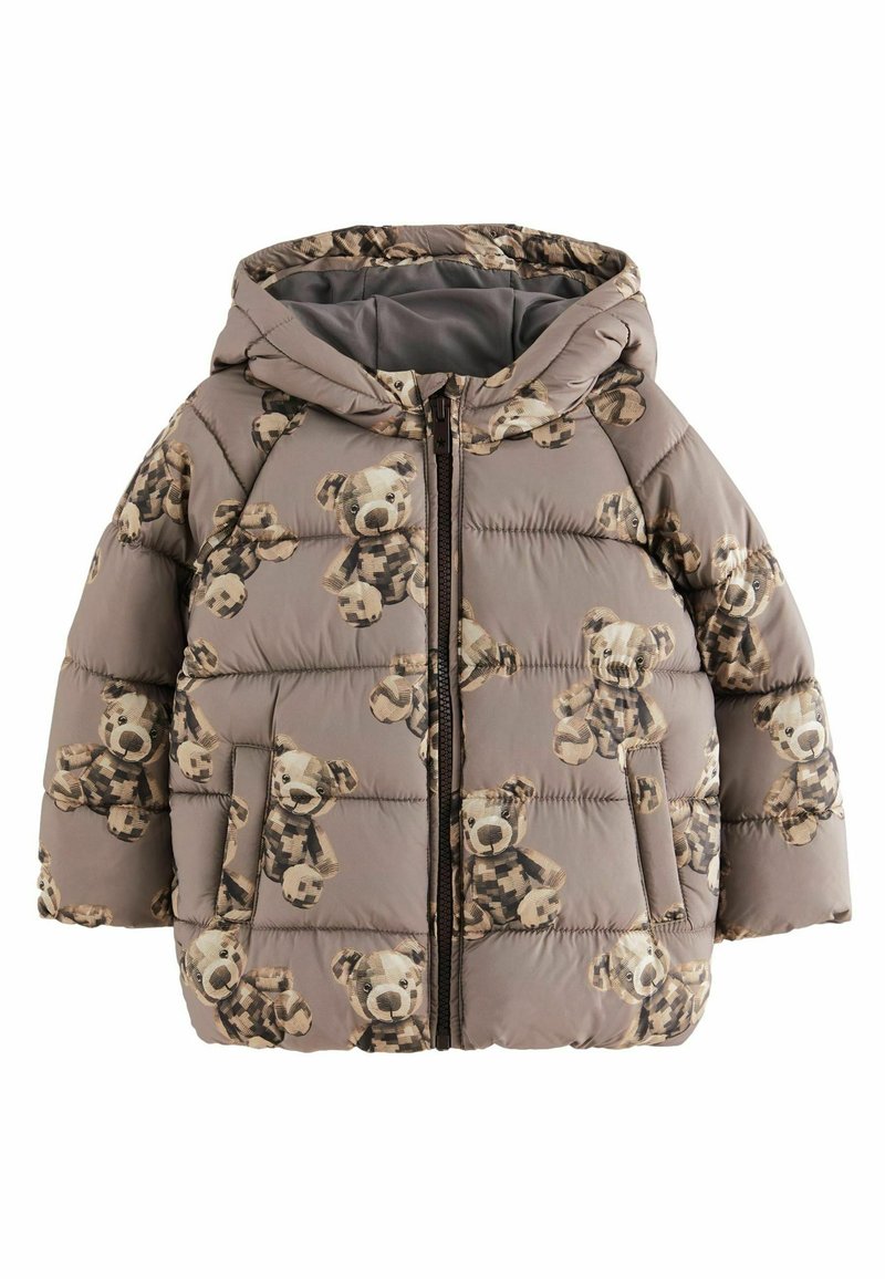 Next REGULAR FIT - Žieminis paltas - brown bear print