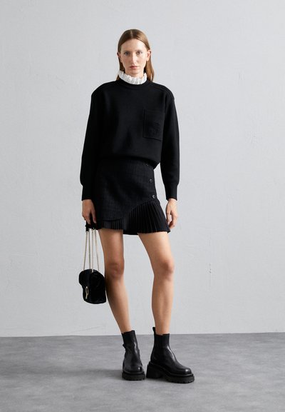 sandro PULL DOUBLE FACE  - Strikkegenser - noir