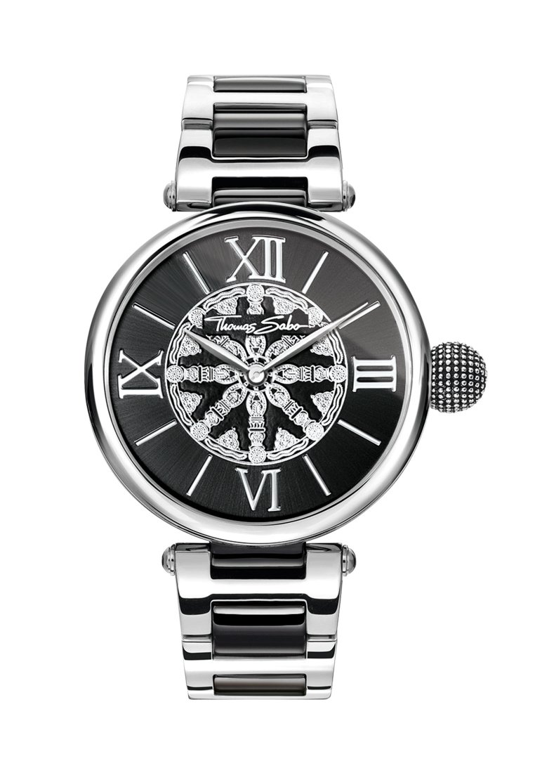 THOMAS SABO KARMA Uhr silver-coloured, black/schwarz
