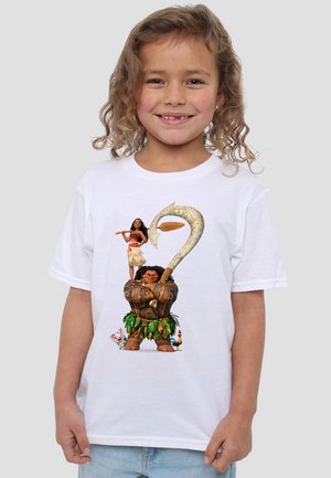 Disney MOANA MAUI MOANA STACKED - Print T-shirt - white